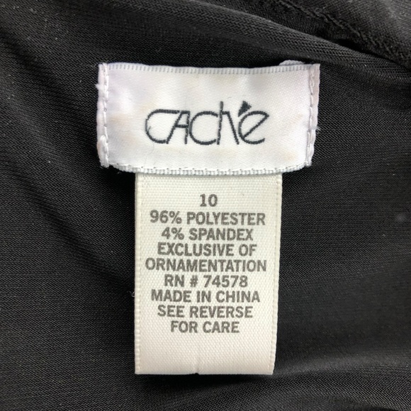 Caché Embellished Sleeve Midi Dress with Gold Stud Detail - Picture 10 of 10